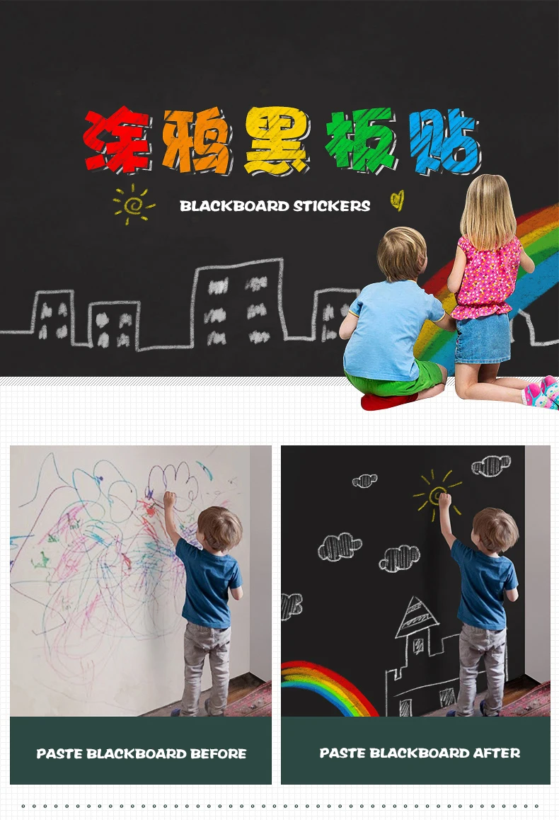 Stickerboard Reusable Roll Up White Board 45cmx200cm Erase