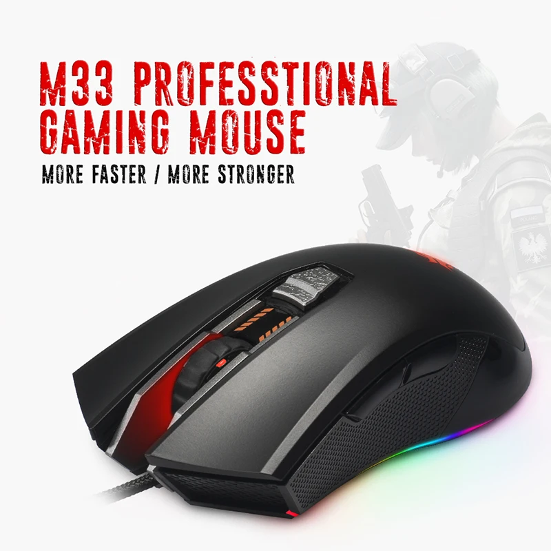 

HEXGEARS Wired Mouse for Computer RGB Backlit Backlight 7D Design USB Fast Gaming Mouse Mice PC Souris Ergonomic Mouse Gamer