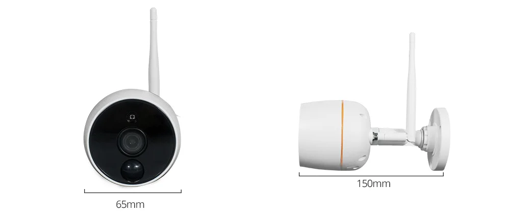 wireless PIR camera dimension
