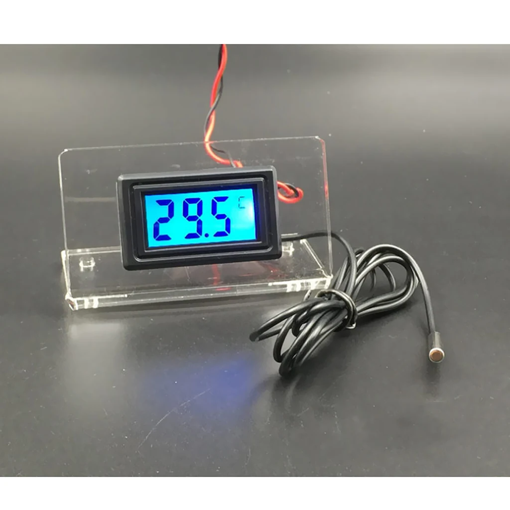 Dovewill PC Water-cooled Thermoscope Meter Thermometer Acrylic Bracket Holder White