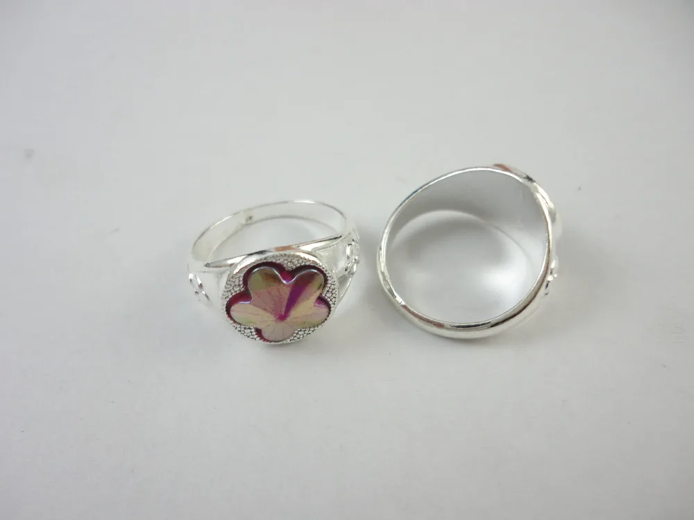 30Pcs Mix Color Silver Plated Crystal Ring For Children Boys Girls Wholesale Jewelry Rings Bulks Lots Hot Sale LR345