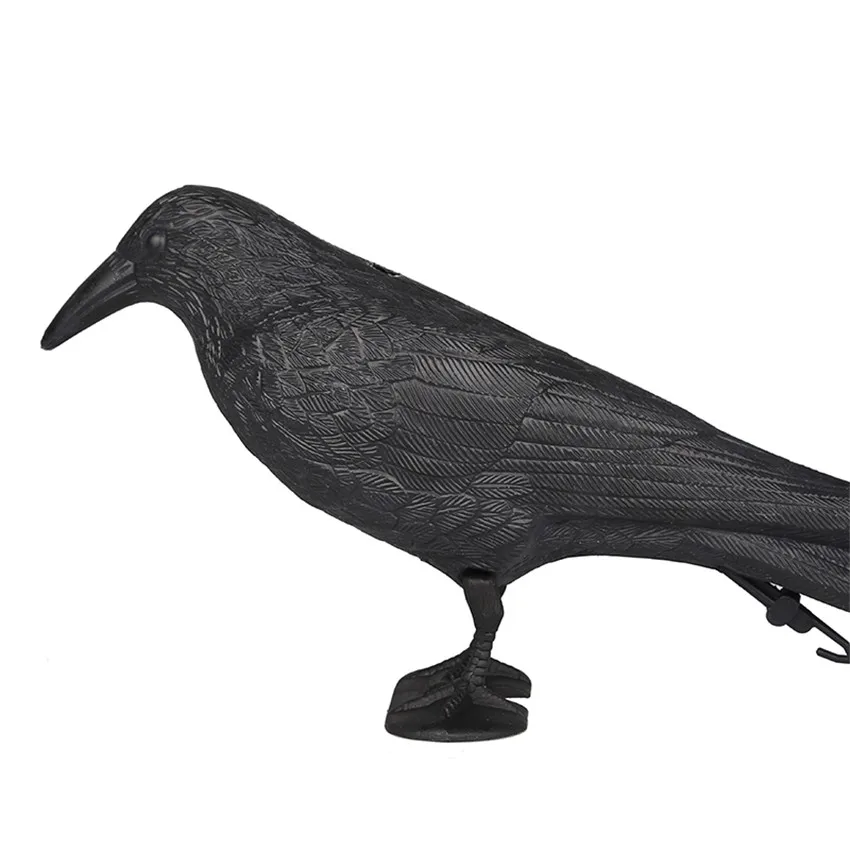 1PCS PE Black Crow Hunting Decoy Outdoor Hunting Decoys Garden Decoration Ornaments Sports