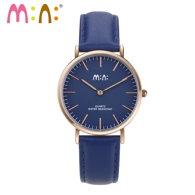 Reloj Mujer M N Women Luxury Brand Waterproof DW Style Watches Ladies Leather Black Gold Quartz 5
