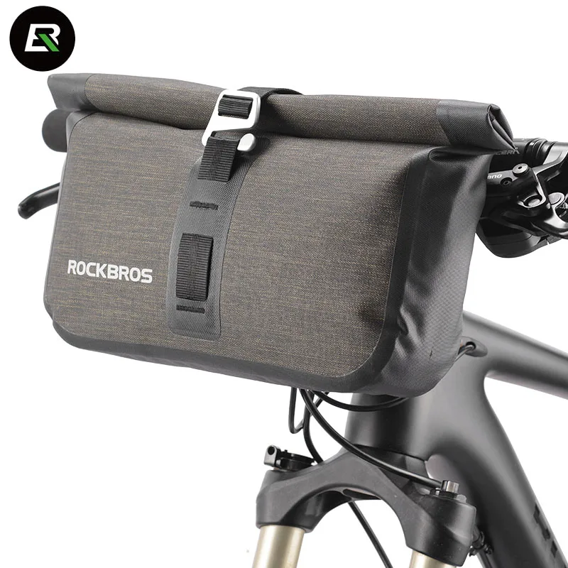 

Rockbros Mountain Road Bike Bag Waterproof Rainproof MTB Bicycle Bag Cycling Handlebar Bag Front Basket Pannier Bike Accessories