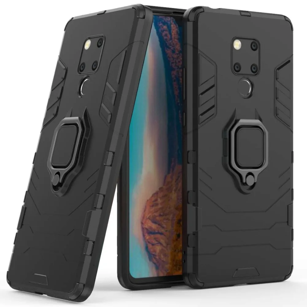 

Shockproof Kickstand Armor Case For Huawei Mate 9 10 20 Pro X Heavy Duty Protection Hard PC TPU Cover For Huawei P20 Pro Lite