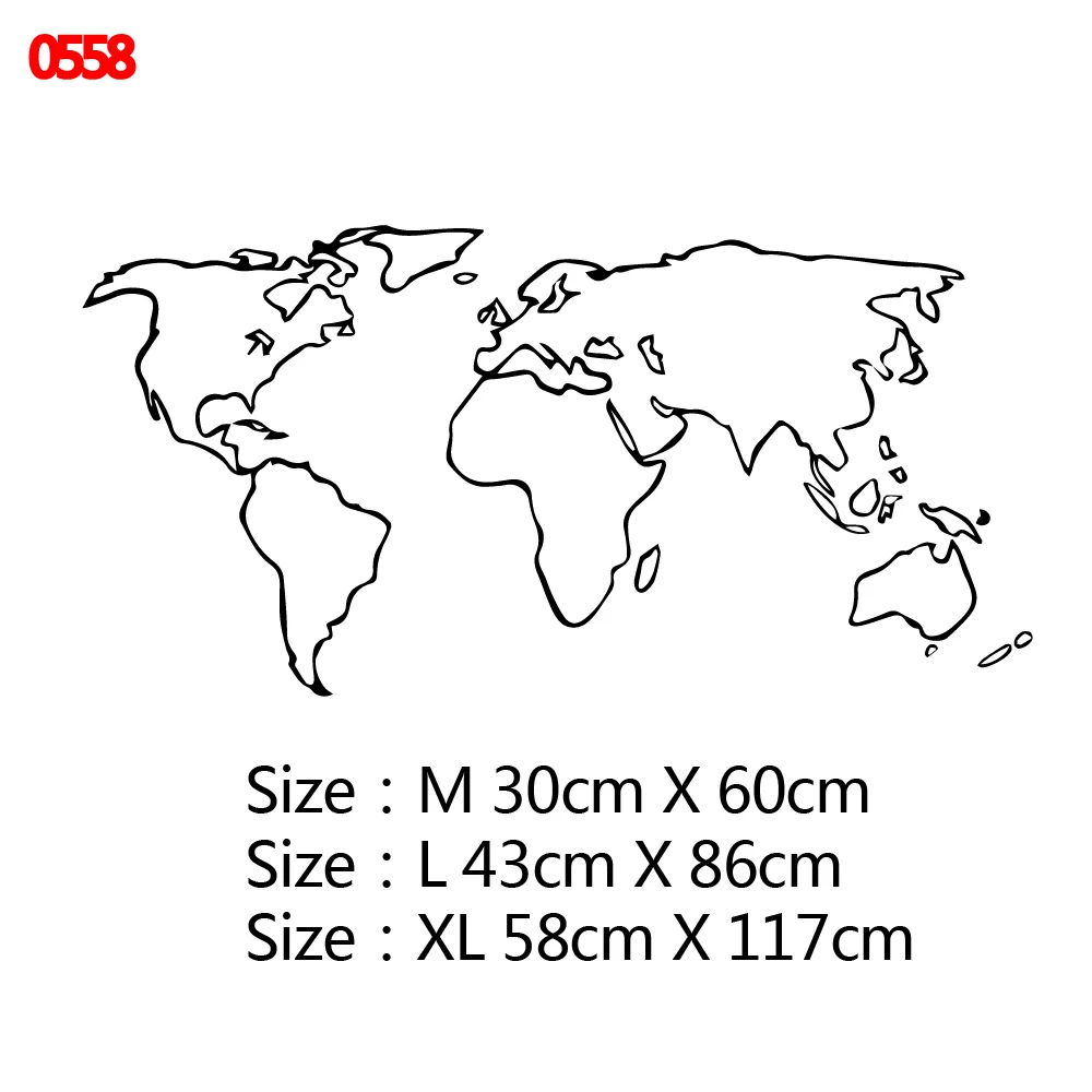 Скандинавское искусство, виниловая карта мира, Настенная Наклейка для спальни, украшение для дома, декор для гостиной, Настенные обои, наклейка на стену s - Цвет: Style9
