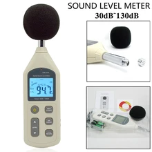 Измерительный прибор для измерения уровня шума, дБ метр 30~ 130 дБ, мини аудио измеритель уровня звука, децибел, монитор GM1356