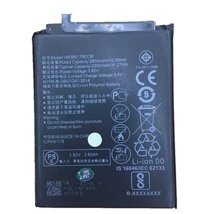 Оригинальный HB366179ECE аккумулятор для телефона Huawei nova 2 PIC-AL00/TL00 2950 мАч | Мобильные