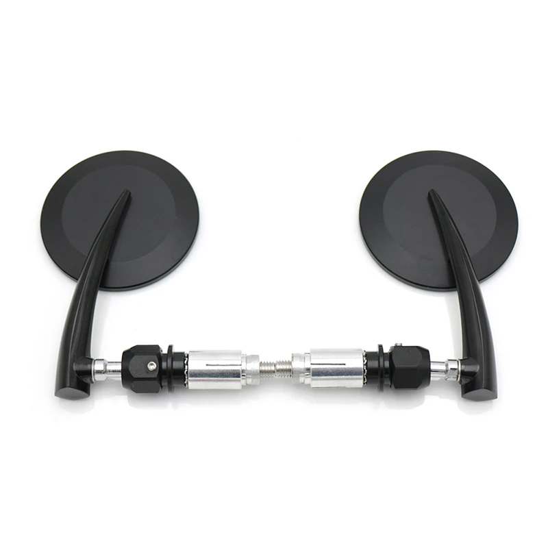 

1Pair Universal Folding Motorcycle Side Rearview Mirror 8mm Motorcycle retro small round mirror rearview mirror