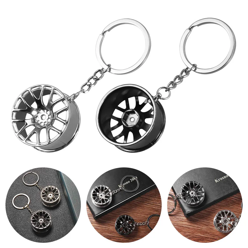 Car Motorcycle Personality Wheel Rim Keychain Alloy keychain fashion