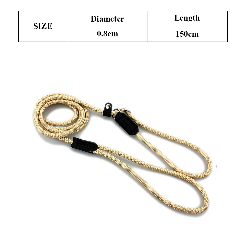 Поводок для собак, поводок для маленьких, средних и больших собак, поводок для кошек, поводок для щенков, поводок для чихуахуа, прочные поводки для домашних животных, поводок для собак-воротничок товары для животных - Цвет: beige m-ys0015