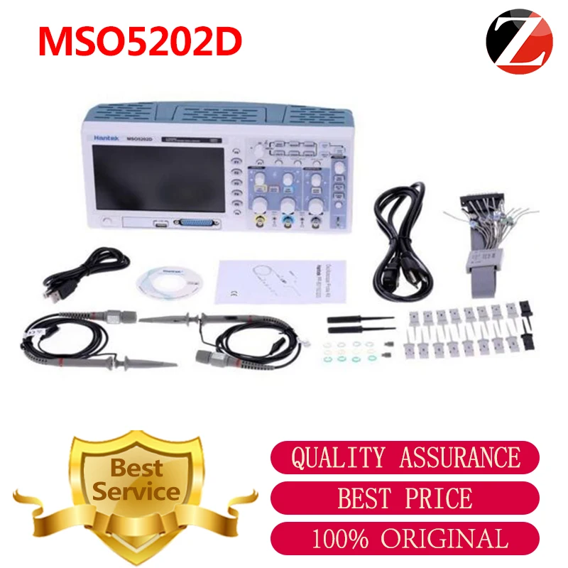

Hantek Oscilloscope MSO5202D 16 Channels 200MHz Logic Analyzer+2+External Trigger 2in1 Mixed Signal Oscilloscope