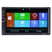 2 DIN Car Radio Player 7'HD Bluetooth Rear View Stereo FM MP3 MP5 Multimedia Video Audio USB AUX Auto Electronics Autoradio 2din