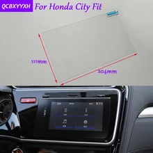 Car Styling 9 Inch GPS Navigation Screen Glass Protective Film Sticker For Honda City Fit Accessories Control of LCD Screen