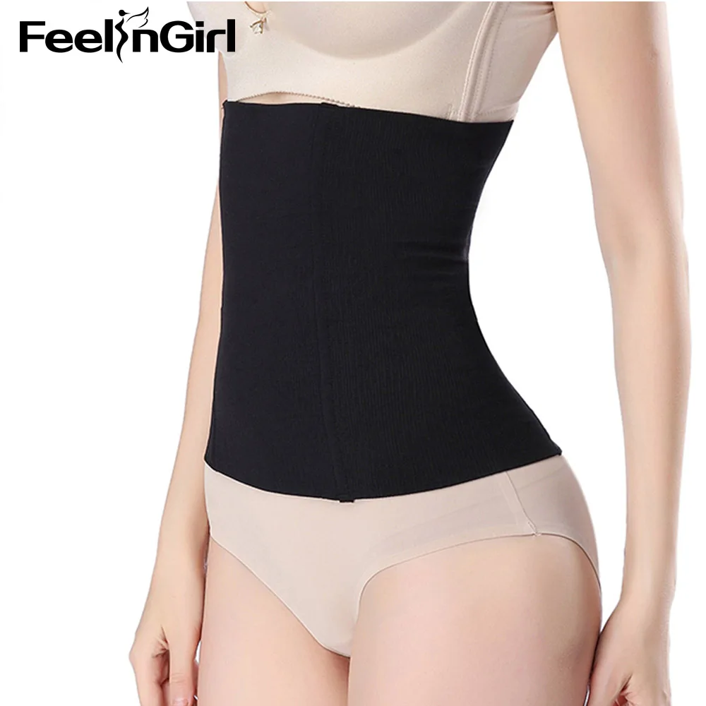 FeelinGirl фирмы Управление талии тренер корсет пояс для похудения Body Shaper бесшовный послеродовой моделирования ремень Корректирующее белье