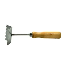 Нержавеющая сталь пчелиный улей распечатывания Скребок Лопата для снега с деревянной ручкой улей инструменты для чистки Пчеловодство резки нож-скребок для пчеловодов