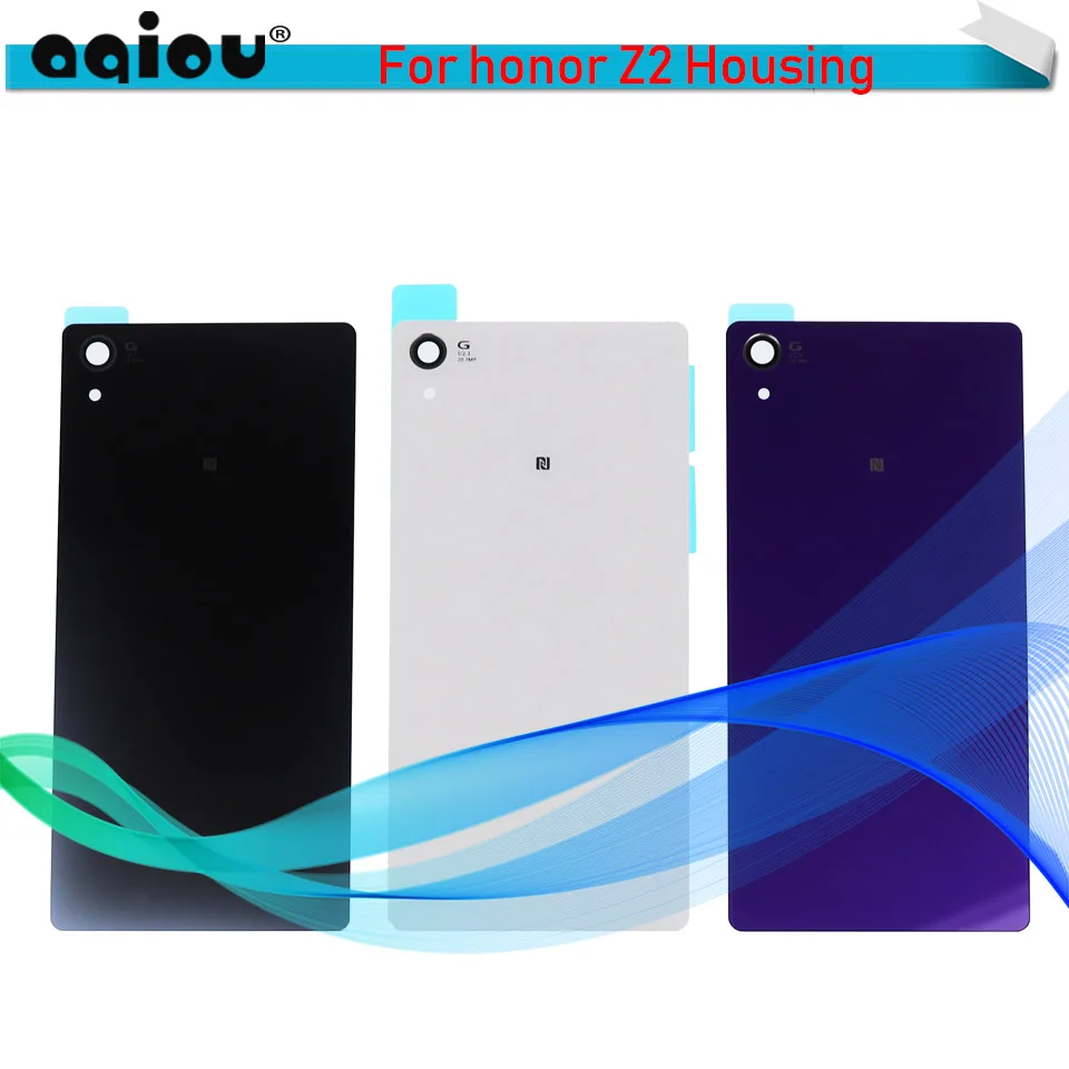 

For Sony Xperia Z2 D6543 L50W D6503 Back Glass Battery Door Housing Rear Back Cover Replacement Spare Parts