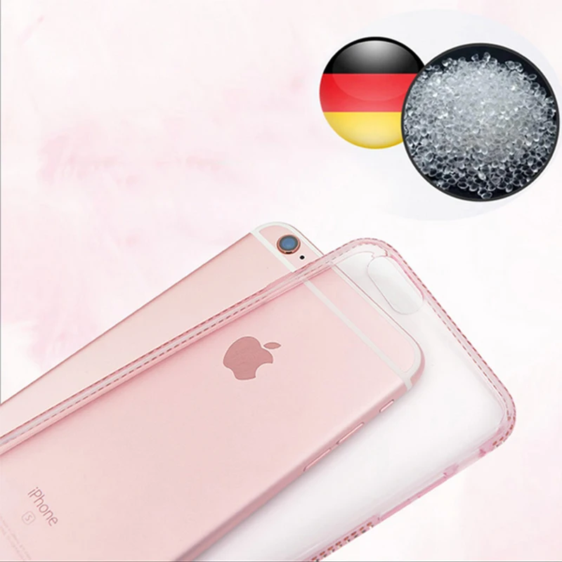 6splus Блестящий Алмазный чехол для iPhone XS Max XR X 10 iphone 6 s Plus 7plus прозрачный мягкий из