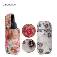 

GIRLWOMAN New for IQOS 2.4 Plus Case Pouch Bag Protective Holder Cover Wallet Case Electronic Cigarette IQOS PU Leather Case
