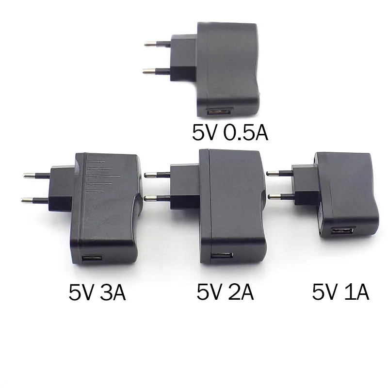 Micro USB Зарядное устройство 5V 0.5A 1A 2A 3A стены переменного тока в постоянный ток