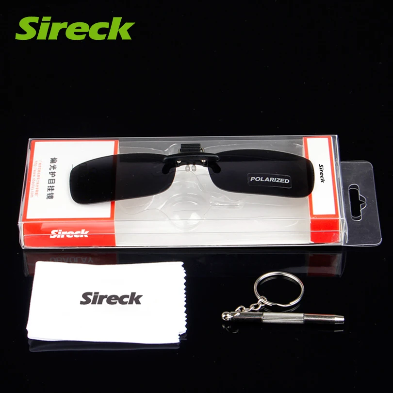 Sireck Flip Up Polarized Sunglasses Clip On Myopia Glasses Men Women