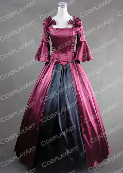 Vestido De Fiesta Lolita Victoriano Gótico Halloween Rojo Southern Belle hecho a medida