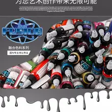 Аутентичная Вышивка Дракон тату оборудование интегрирует цвет татуировки 16 цветов, 30 миллилитров FUSION L, обычные чернила татуировки