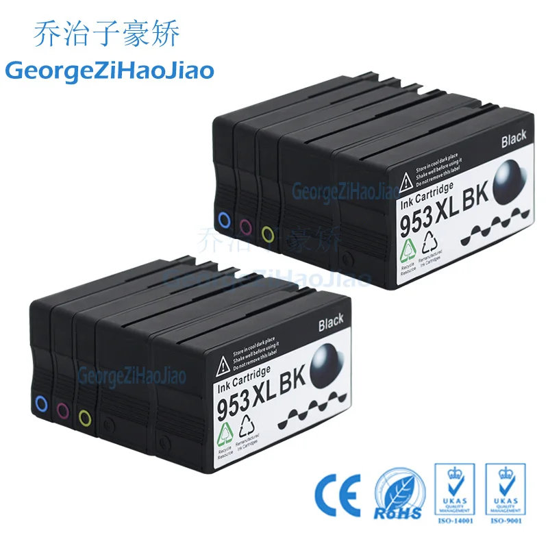 

10pcs 953XL Compatible Ink Cartridge For HP953 HP953XL 953 ,for Officejet Pro 8740 8710 P55250dw 8715 7740 8720 8728 Printer