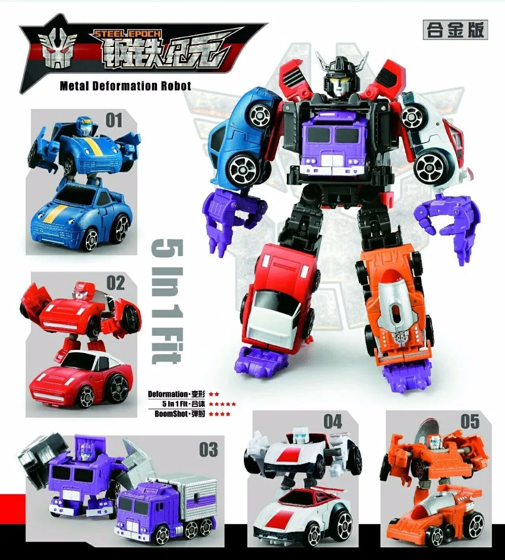 

Transformation mini 5 in 1 Menasor Figure Toy