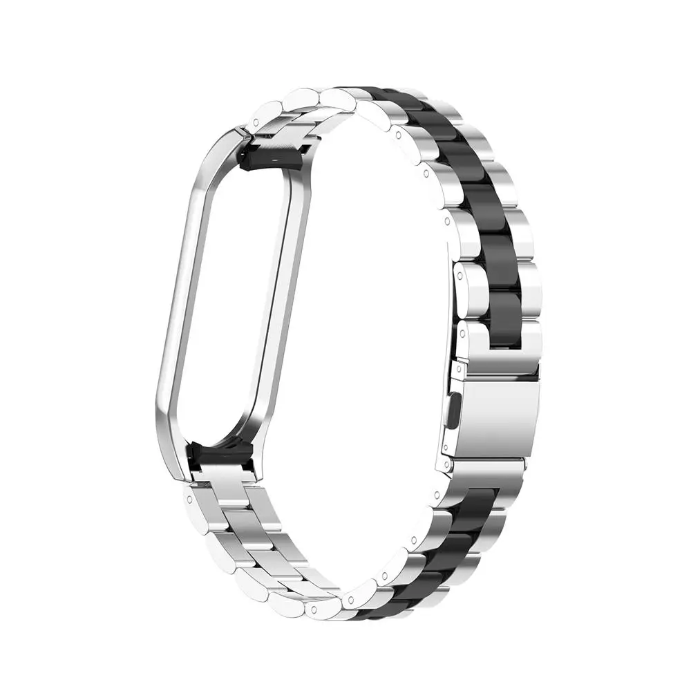 new Stainless steel mi 3 wrist strap for xiaomi mi band 3 4 metal watch band smart bracelet miband 3 belt replacement+Metal Case