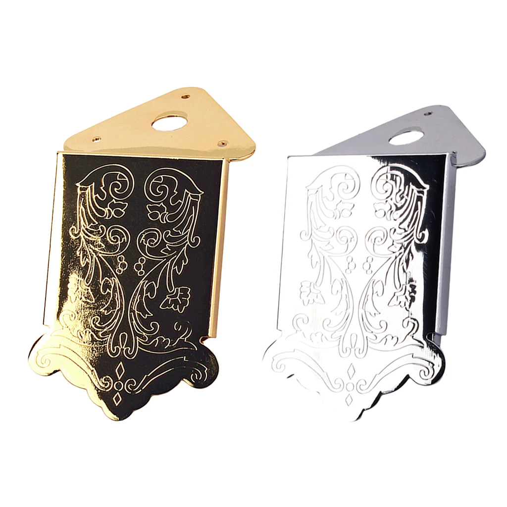 Золотой/Серебряный Мандолины Треугольники задний мост винт для Мандолины 8/10/12 петли-конец струны с диагональю экрана 3-6 струны коробка для сигар гитары Запчасти