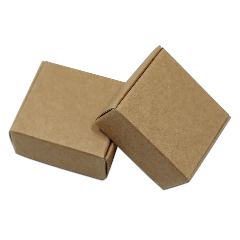 20 шт./лот крафт-упаковочные коробки для ювелирных изделий бумажная доска DIY подарки упаковочная коробка Свадебная вечеринка Сувениры посылка крафт-бумага мыльница