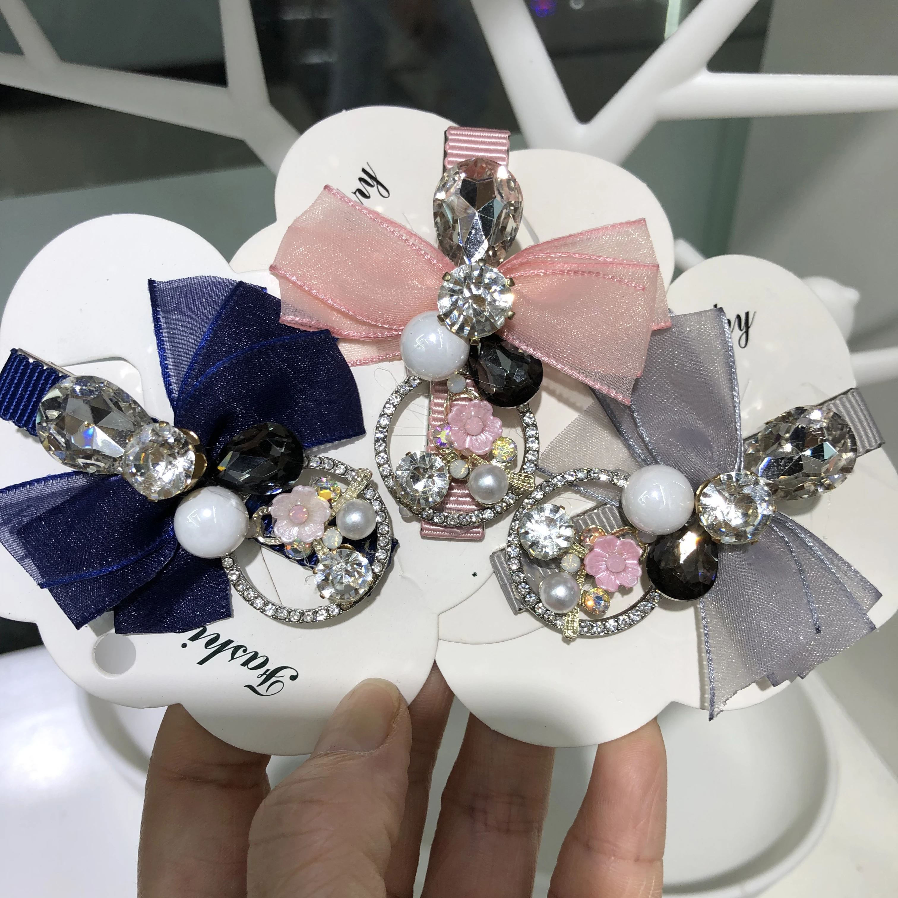 

Fashion Lace Bowknot Hair Clips For Women Glitter Irregular Pearl Bobby Hairpins Wedding Hair Ornament Hair Accessories Jewelry