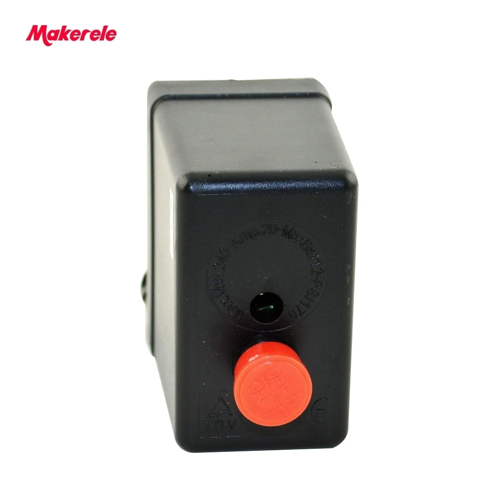 

Small Air Compressor Pressure Switch Control Heavy Duty Control Valve 1Port MK-ACPS02 High Quality 240V 20A 50Hz 8.0 Kgf/cm3
