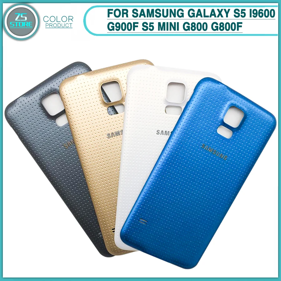 

New S5 Rear Housing case for Samsung Galaxy S5 i9600 G900F S5 mini G800 G800F Battery Back Cover Battery Door Chassis Shell