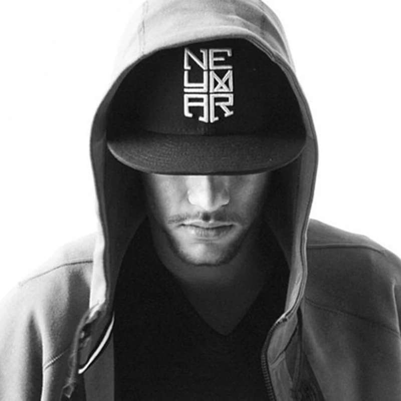 Unisex Letter Embroidery Baseball Cap Neymar Da Silva Hip Hop Hat Outdoor Sports Sun Flat Neymar Fashion Metal Snapback CP0101 (11)