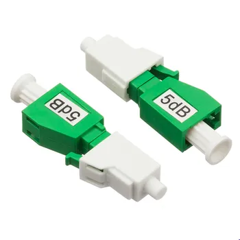 

5PCS LC/APC Singlemode Fixed Fiber Optical Attenuator 5db, LC/APC Male LC/APC Female Mechanical Fixed Attenuator