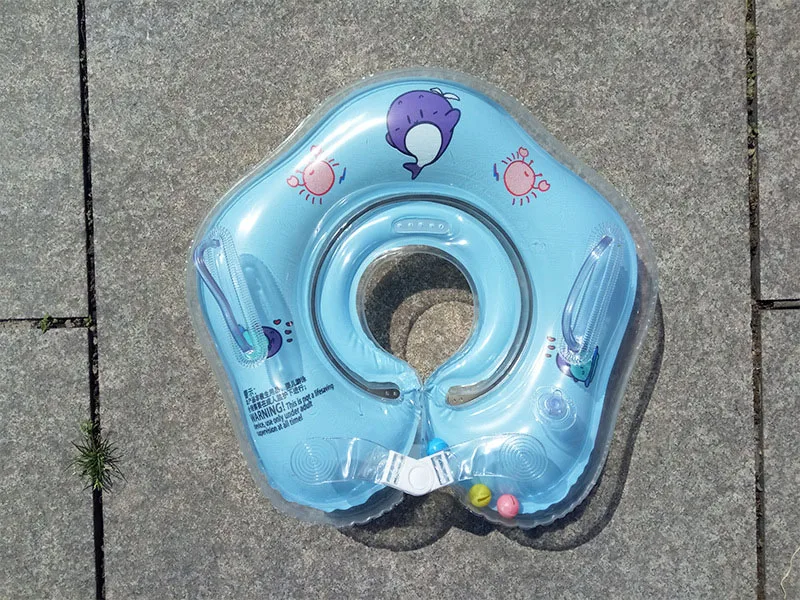 Детские аксессуары для плавания, защитное кольцо для шеи, круг для купания, Желтая утка, надувная чашка для воды