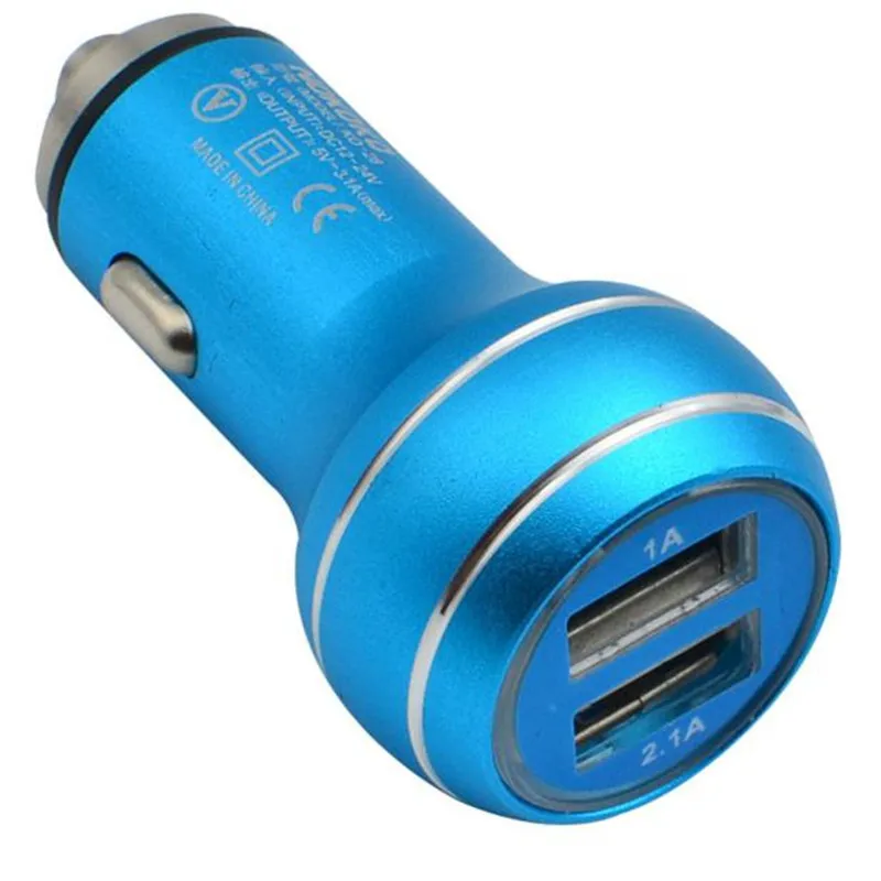 Автомобильное usb зарядное устройство kongyide 3*3*7 см из алюминиевого сплава + пластик