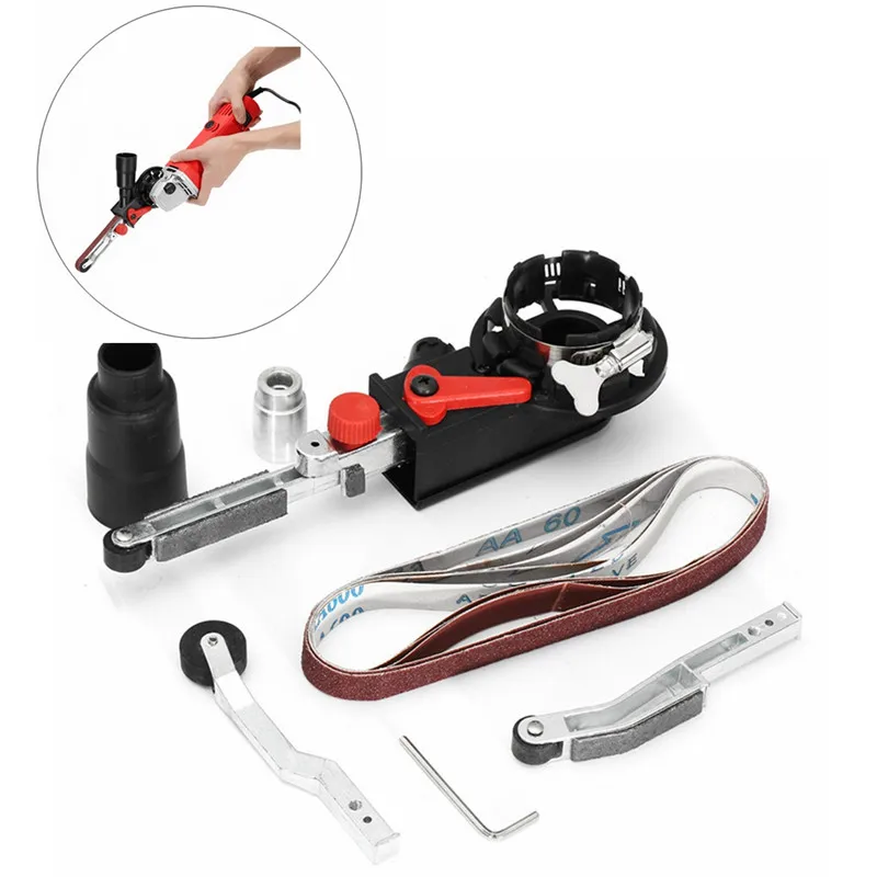 

DIY Sander Sanding Belt Adapter For 100mm 4 Inch Electric Angle Grinder For woodworking Metalworking High Quality