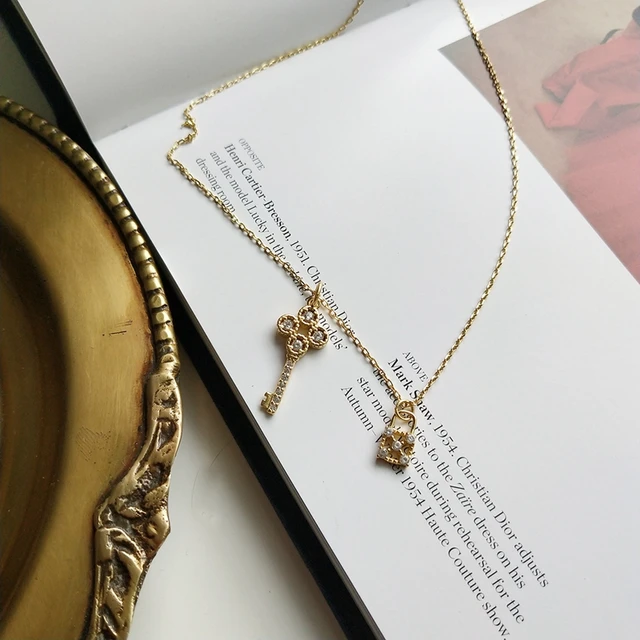 Louis Vuitton Lockit Luxury Paved Diamonds Padlock Pendant Logo Pattern  Sterling Silver Jewellery Set For Ladies