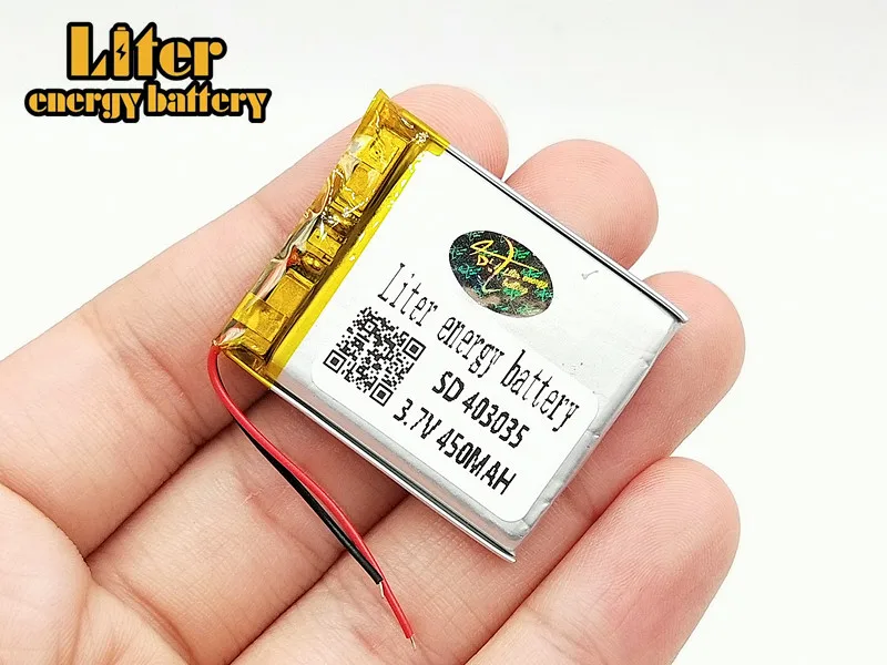 403035 450mAh 3.7V Replacement Li-ion Lithium Polymer Battery Lipo Batteries Cells for MP3 MP4 GPS MP5 Toys Smart Watch | Электроника