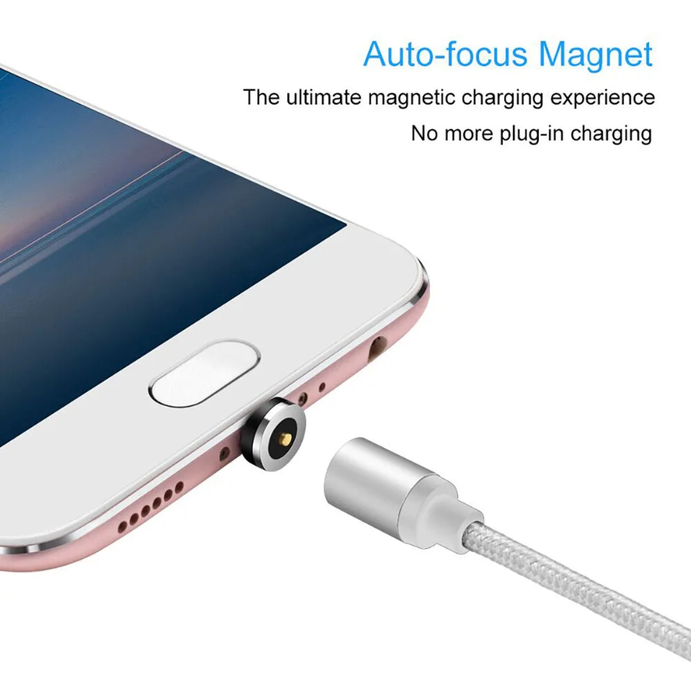 Магнитный кабель Micro USB 3 фута макс. 2 4 А шнур для быстрой зарядки телефонов и