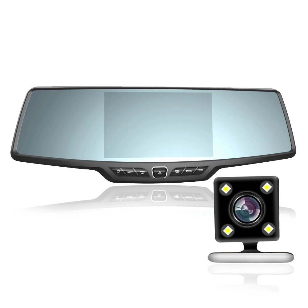 

Car DVRs 5 Inch FHD1080P Sony323 Car Rear View Mirror Camera With Parking Monitor Car Recorder 170 Degree Dash Cam Free Shipping