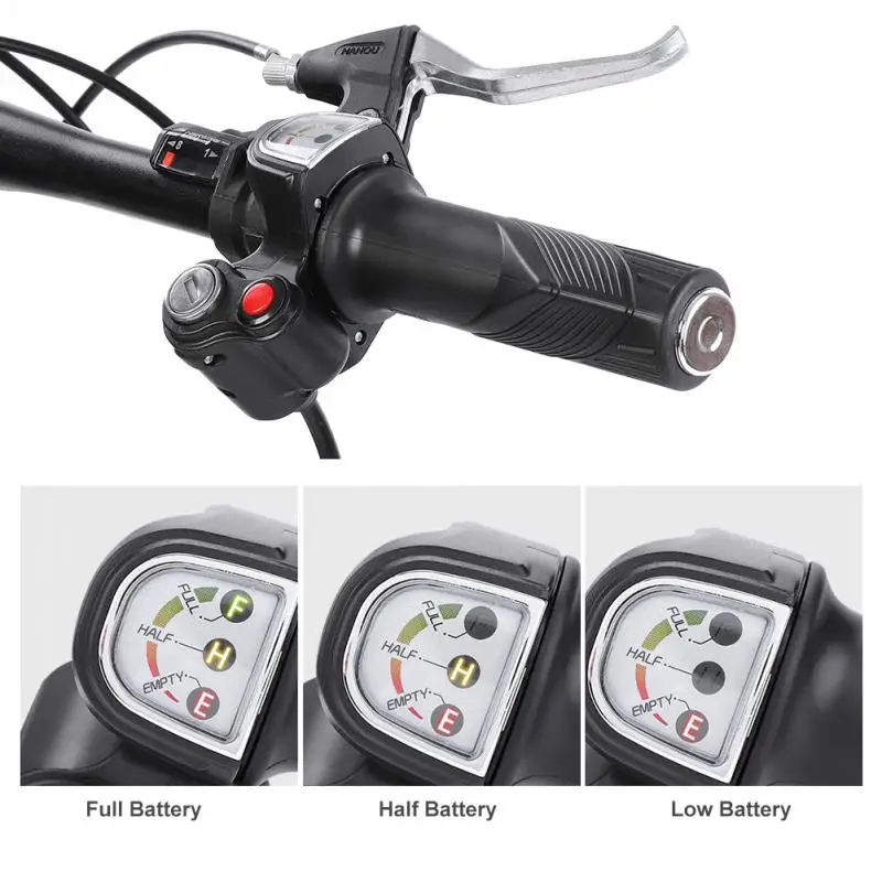 Cheap 1Pair E-bike 36V/48V Twist Throttle Grips LED Battery Level Display and Power Lock for 22.5mm Electric Bike Scooter Handlebar 4 Cheap 1Pair E-bike 36V/48V Twist Throttle Grips LED Battery Level Display and Power Lock for 22.5mm Electric Bike Scooter Handlebar 4