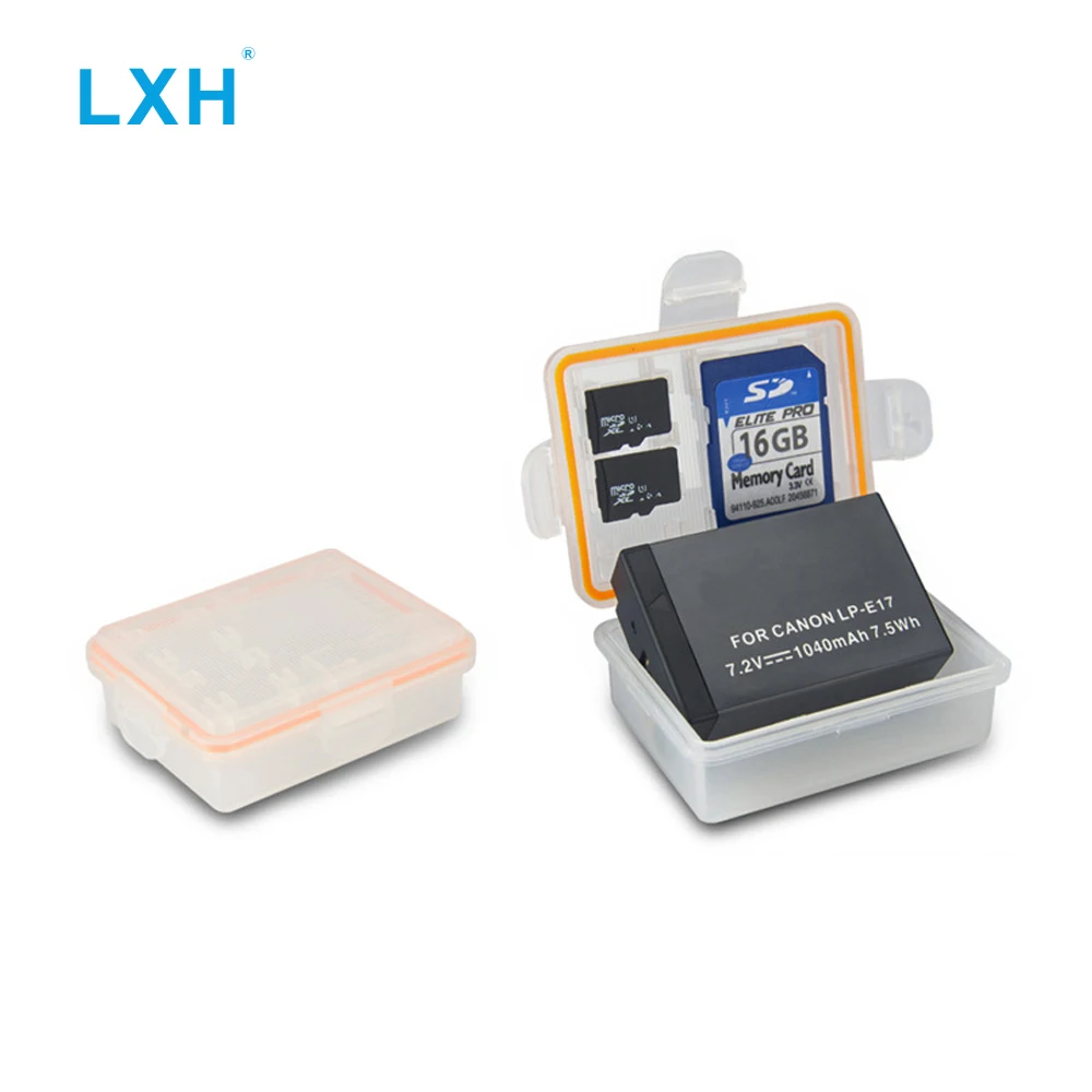 LXH-Camera-Battery-Case-Waterproof-SD-TF-MSD-Card-Storage-Box-For-Canon-LP-E17-Battery