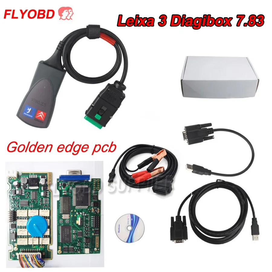 2017 Hot Diagbox 7.83 LEXIA 3 PP2000 Auto Diagnostic Tool for Citr/en & Peuge/t Lexia3 PP2000 Car Diagnostic Scanner 921815C