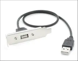 Один порт USB мужчина к женскому адаптеру кабель половина размера задний кабель кронштейна 12 см