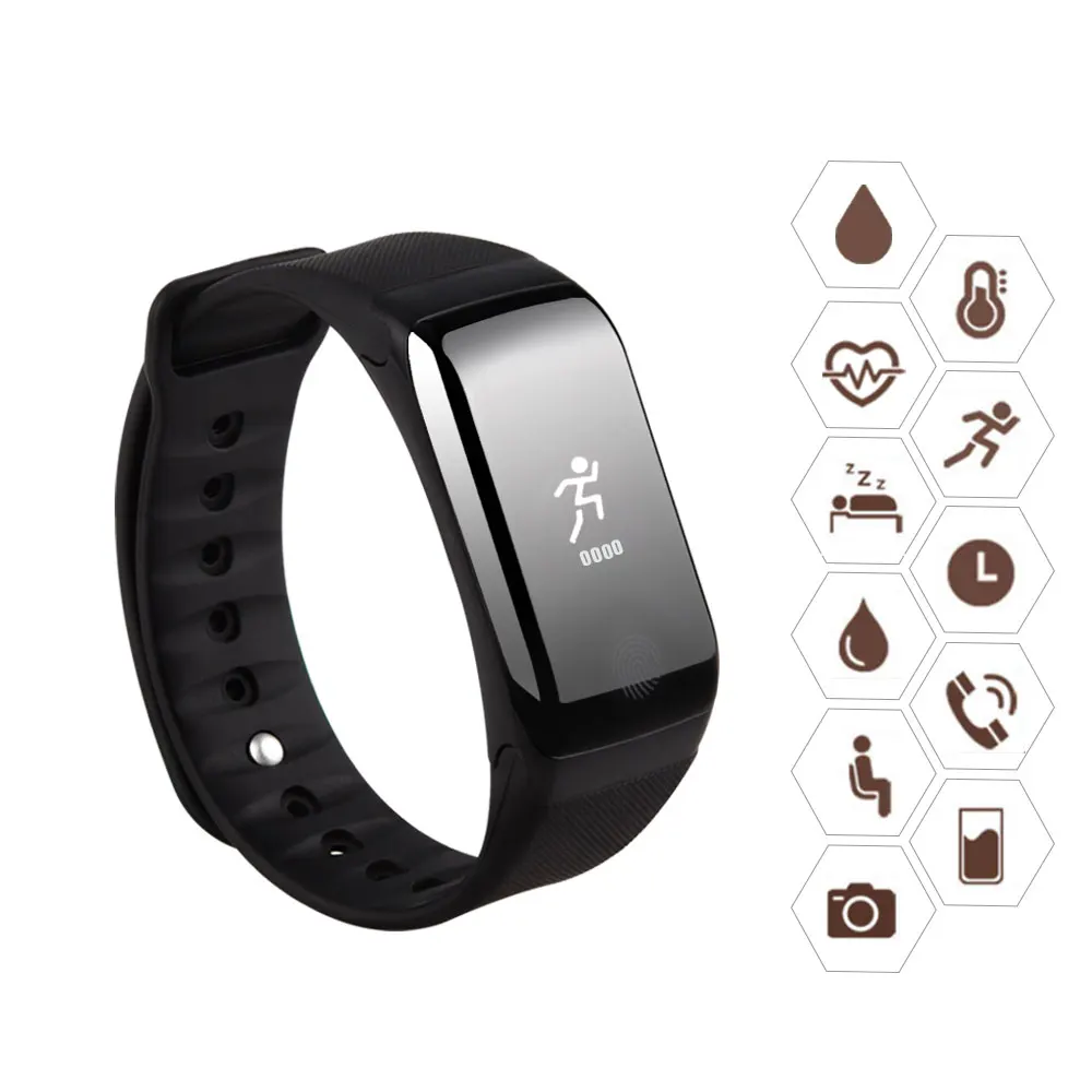 

Blood Pressure Monitor Bracelet Pulse Oximeter Smart Wristband Professional Fitness Tracker Heart Rate Monitor