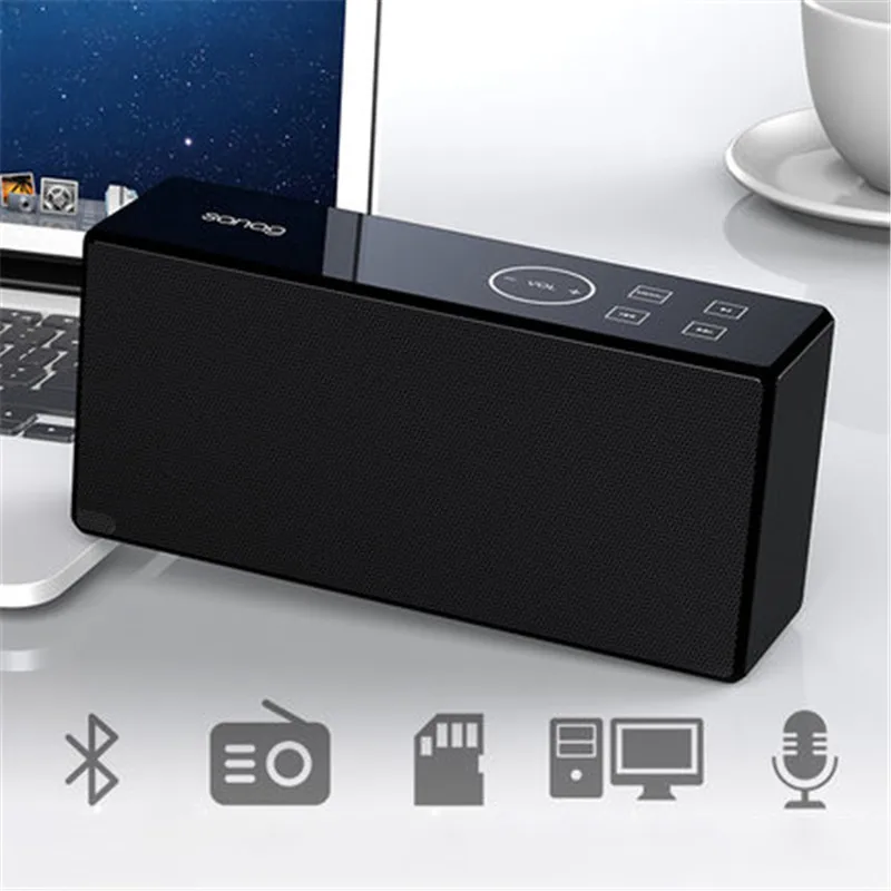 

Mini Bluetooth alarm clock Sound quality is clear and stable Clock Multi function bedroom music Household Bedside smart speaker